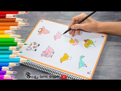 Dibujos de animales en cuadrícula: ¡Haz tus propias creaciones!